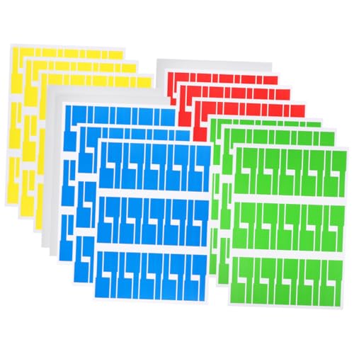 LABRIMP 20 Blatt Teiliges Bedruckbare Kabel etiketten Weiß Rot Grün Blau Gelb Selbstklebend Langlebig Kabelorganizer für Büro Schule zur Einfachen Kabelidentifikation Verwaltung LABRIMP 20 Blatt Teiliges Bedruckbare Kabel etiketten Weiß Rot Grün Blau Gelb Selbstklebend Langlebig Kabelorganizer für Büro Schule zur Einfachen Kabelidentifikation Verwaltung von LABRIMP