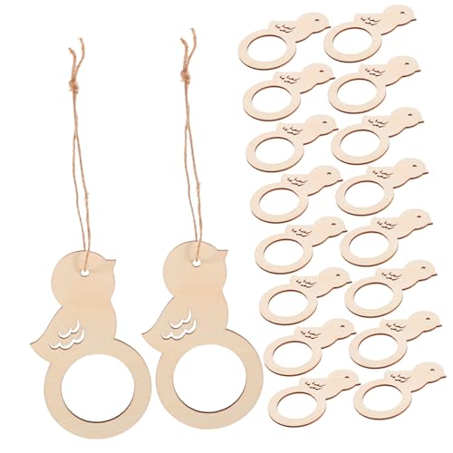 LABRIMP 20 Stück Holz Serviettenringe Vogel Design Unbehandelt für Ostern und Frühlingsfeiern Tischdekoration für Hochzeiten und Partys LABRIMP 20 Stück Holz Serviettenringe Vogel Design Unbehandelt für Ostern und Frühlingsfeiern Tischdekoration für Hochzeiten und Partys von LABRIMP