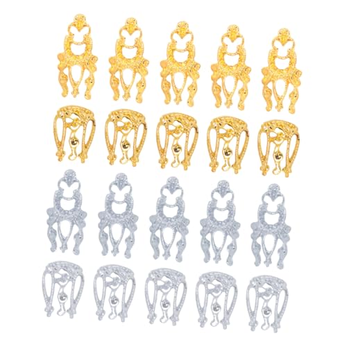 LABRIMP 20 Stück Teiliges Nagelkunst Zubehör Manicure Dekorationen aus Legierung in Gold und Silber DIY Nagelstrasssteine für Individuelle Nail Art Designs Geeignet für Damen und LABRIMP 20 Stück Teiliges Nagelkunst Zubehör Manicure Dekorationen aus Legierung in Gold und Silber DIY Nagelstrasssteine für Individuelle Nail Art Designs Geeignet für Damen und von LABRIMP