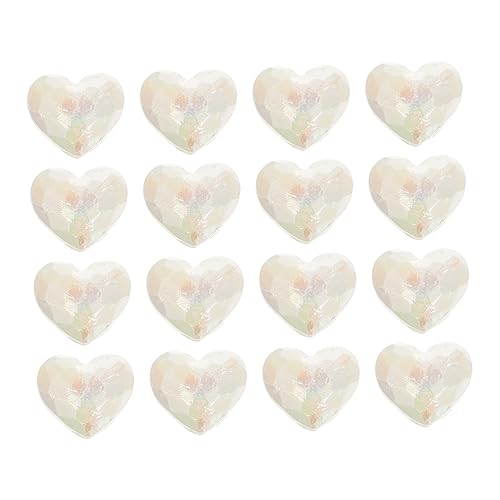 LABRIMP 24 Stück Herz Spacer Perlen Acryl Herzlose Perlen für Diy Schmuck Hochzeitsdekoration Bastelarbeiten Strapazierfähig und Farbecht LABRIMP 24 Stück Herz Spacer Perlen Acryl Herzlose Perlen für Diy Schmuck Hochzeitsdekoration Bastelarbeiten Strapazierfähig und Farbecht von LABRIMP