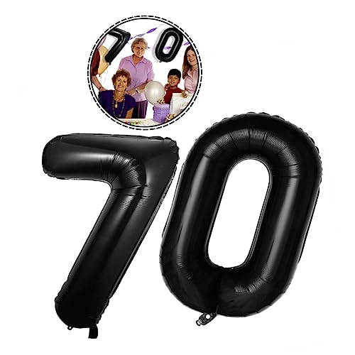 LABRIMP 2st Digitaler Aluminiumfolienballon Bunte Luftballons Ballons Zum 70-jährigen Jubiläum 30. Partydekorationen Luftballons Für Die Party Geburtstag Girlandendekor Kind Film Emulsion von LABRIMP