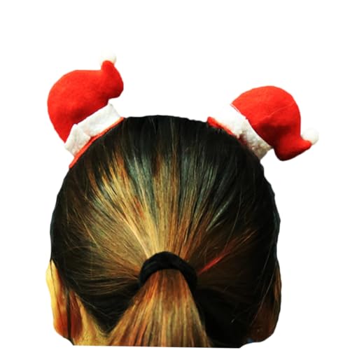 LABRIMP 2st Weihnachtsspange Unvergessliches Haaraccessoire Süße Haarnadeln Weihnachtshaarspange Weihnachtliches Leuchtendes Haar-accessoire Haarschmuck Scheinen Rot von LABRIMP