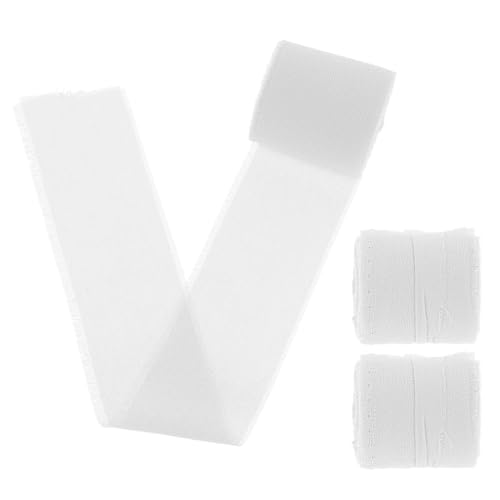 LABRIMP 3 Rollen Beige Fransenband Hochzeits und Geschenkband für Brautsträuße und Dekoration Vielseitiges Hochwertiges Chiffonband LABRIMP 3 Rollen Beige Fransenband Hochzeits und Geschenkband für Brautsträuße und Dekoration Vielseitiges Hochwertiges Chiffonband von LABRIMP