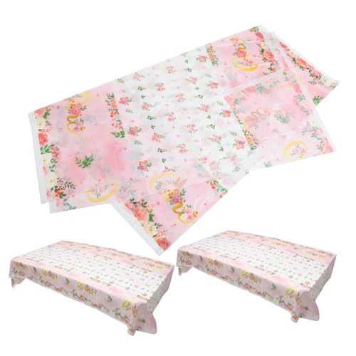 LABRIMP 3 Stück Kindergeburtstag Tischdecke Wiederverwendbare Faltbare Tischdecke mit Blumenmuster für Geburtstagsfeier für Feiern Hochzeiten und Familienanlässe LABRIMP 3 Stück Kindergeburtstag Tischdecke Wiederverwendbare Faltbare Tischdecke mit Blumenmuster für Geburtstagsfeier für Feiern Hochzeiten und Familienanlässe von LABRIMP