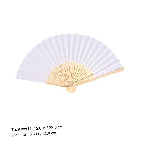 LABRIMP 3 Stück Leere Faltbare Handfächer DIY Papierfächer zum Bemalen Leichte Faltbare Deko Fächer für Hochzeit Home und Cosplay Dekoration LABRIMP 3 Stück Leere Faltbare Handfächer DIY Papierfächer zum Bemalen Leichte Faltbare Deko Fächer für Hochzeit Home und Cosplay Dekoration von LABRIMP