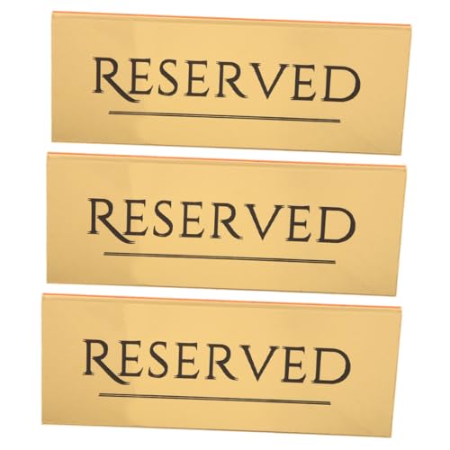 LABRIMP 3 Stück Reserviert-tischschilder: Für Hochzeitsfeiern, Restaurants, Reserviert-schilder Für Tische Und Stühle, Tischzeltkarten, Hochzeitszubehör, Tischkarten, Veranstaltungen von LABRIMP