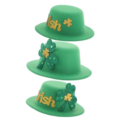 LABRIMP 3 Stück Teiliges Grüne Haarklammern mit Partyhut Design für St Patrick's Day Atmungsaktiv Komfortabel Festliche Haar Accessoires für Damen und Mädchen für Feiern und LABRIMP 3 Stück Teiliges Grüne Haarklammern mit Partyhut Design für St Patrick's Day Atmungsaktiv Komfortabel Festliche Haar Accessoires für Damen und Mädchen für Feiern und von LABRIMP