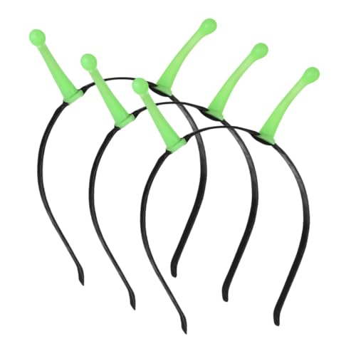 LABRIMP 3 Stück Teiliges Leuchtendes Außerirdisch Haarreif Halloween Kostüm Accessoire mit Fluoreszierenden Antennen Unisex Party Haarband für Fasching Karneval Cosplay und Mottopartys von LABRIMP