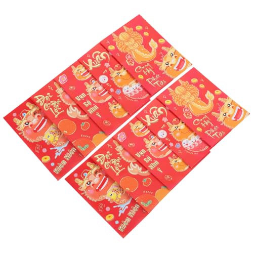 LABRIMP 30 Stück Teiliges Chinesische Rote Umschläge Dragon Year Geldumschläge mit Traditionellem Muster für Frühlingsfest Neujahr Geburtstag Geschenk Umschlag Praktische LABRIMP 30 Stück Teiliges Chinesische Rote Umschläge Dragon Year Geldumschläge mit Traditionellem Muster für Frühlingsfest Neujahr Geburtstag Geschenk Umschlag Praktische von LABRIMP