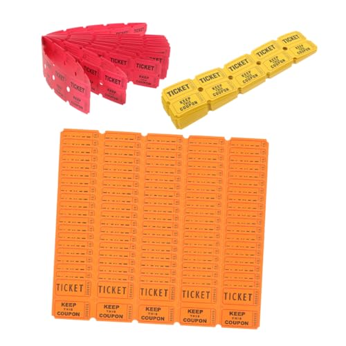 LABRIMP 300 Stück Raffle Tickets für Veranstaltungen Tragbare Gewinnspielkarten Rot Gelb und Orange Spielkarten für Karneval und Feiern Hochwertige Papierlose für Transparente Verlosungen LABRIMP 300 Stück Raffle Tickets für Veranstaltungen Tragbare Gewinnspielkarten Rot Gelb und Orange Spielkarten für Karneval und Feiern Hochwertige Papierlose für Transparente Verlosungen von LABRIMP