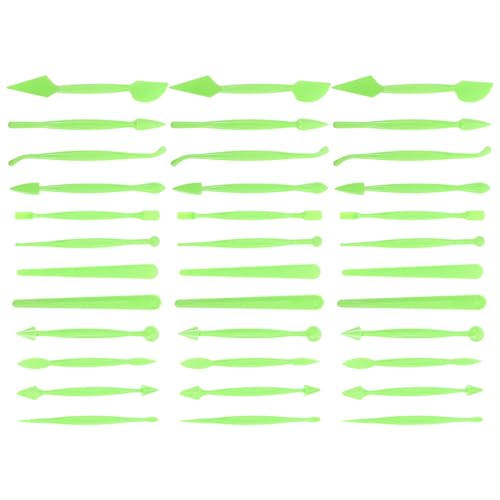 LABRIMP 36 Stück Fondant Dekorationswerkzeuge für Kreative DIY Projekte Geeignet für Backen und Töpferkunst für Details und Vielseitige Materialien von LABRIMP