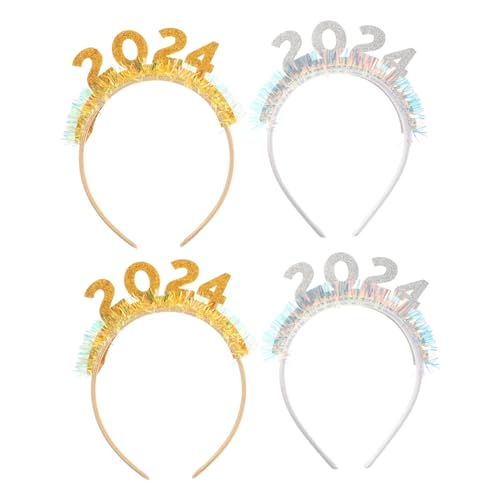 LABRIMP 4 Stück 2024 Stirnband Partydekorationen Jahr Dekorationen Weihnachtshaarband Lametta-kopfschmuck Weihnachtsstern Kopfschmuck Stirnbänder Silvester Dekorationen Plastik LABRIMP 4 Stück 2024 Stirnband Partydekorationen Jahr Dekorationen Weihnachtshaarband Lametta-kopfschmuck Weihnachtsstern Kopfschmuck Stirnbänder Silvester Dekorationen Plastik von LABRIMP