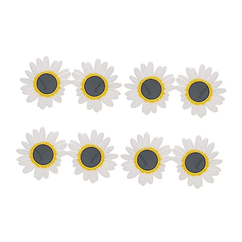 LABRIMP 4 Stück Blüten Sonnenbrillen Lustige Daisy Blumenbrillen für Partys und Fotobooth Requisiten für Frauen und Vielseitig Einsetzbar für Feiern und Unvergessliche LABRIMP 4 Stück Blüten Sonnenbrillen Lustige Daisy Blumenbrillen für Partys und Fotobooth Requisiten für Frauen und Vielseitig Einsetzbar für Feiern und Unvergessliche von LABRIMP