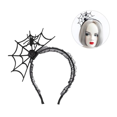 LABRIMP 4 Stück Cosplay-Stirnband Obst-Stirnband Halloween-Dekor Spinnennetz-Stirnband bilden Selfies weihnachtsdeko Halloween-Stirnband Party-Stirnband gotisch Kleidung von LABRIMP