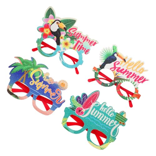 LABRIMP 4 Stück Teiliges Hawaii Partybrillen aus Langlebigem Filz und Leichte Lustige Sommerbrillen für Karneval Musikfestivals Maskeraden Tropische Mottopartys Angenehm zu Tragen für LABRIMP 4 Stück Teiliges Hawaii Partybrillen aus Langlebigem Filz und Leichte Lustige Sommerbrillen für Karneval Musikfestivals Maskeraden Tropische Mottopartys Angenehm zu Tragen für von LABRIMP