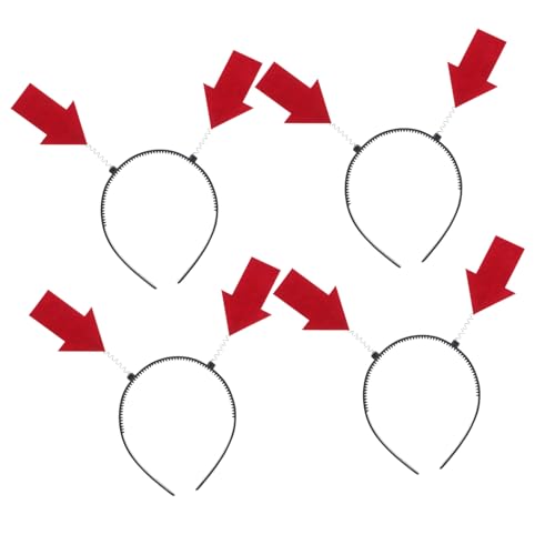 LABRIMP 4 Stück Teiliges Party Haarband Lustiges Pfeilmotiv Haarreifen Leichtes Festival Haaraccessoire für Foto Booth Requisiten und Karneval Witzige Party Kopfbedeckung LABRIMP 4 Stück Teiliges Party Haarband Lustiges Pfeilmotiv Haarreifen Leichtes Festival Haaraccessoire für Foto Booth Requisiten und Karneval Witzige Party Kopfbedeckung von LABRIMP