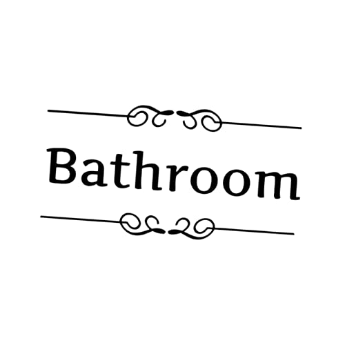 LABRIMP 4 Stück Toilet Wandaufkleber Kreative DIY Dekoration für Toilettentüren und Wände Selbstklebende Sticker für Badezimmer und Toiletten Schwarz mit Englischen Buchstaben LABRIMP 4 Stück Toilet Wandaufkleber Kreative DIY Dekoration für Toilettentüren und Wände Selbstklebende Sticker für Badezimmer und Toiletten Schwarz mit Englischen Buchstaben von LABRIMP