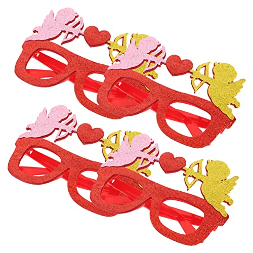 LABRIMP 4 Stück Valentinstag Partybrillen Herzform Foto Booth Brille für Romantische Feiern und Fotografie Lustige Accessoires für Erwachsene LABRIMP 4 Stück Valentinstag Partybrillen Herzform Foto Booth Brille für Romantische Feiern und Fotografie Lustige Accessoires für Erwachsene von LABRIMP