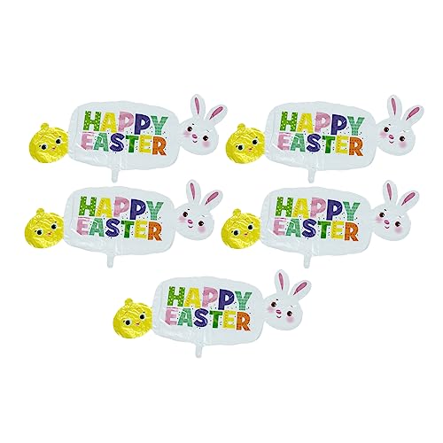 LABRIMP 5 Stück Aluminium Folienballons Teiliges Party mit Cartoon Hasen Reißfest Luftdicht Dekorative Banner Ballons für Festliche Feierlichkeiten LABRIMP 5 Stück Aluminium Folienballons Teiliges Party mit Cartoon Hasen Reißfest Luftdicht Dekorative Banner Ballons für Festliche Feierlichkeiten von LABRIMP