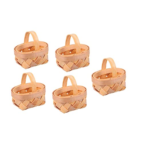 LABRIMP 5er Satz Handgefertigte Mini-körbe Aus Bambus Geflochtene Dekokörbe Für Süßigkeiten Spielzeug Rustikal Für Hochzeit Party LABRIMP 5er Satz Handgefertigte Mini-körbe Aus Bambus Geflochtene Dekokörbe Für Süßigkeiten Spielzeug Rustikal Für Hochzeit Party von LABRIMP