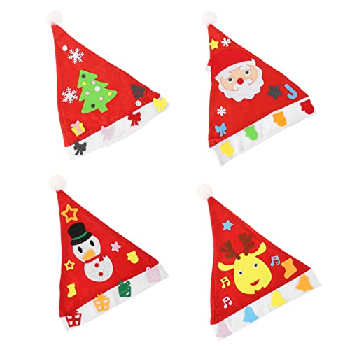 LABRIMP 5 Stück Teiliges DIY Weihnachtsmützen Bastelset mit Lustigen Cartoon Materialien für Komplettes Zubehör Einfache Handhabung für Weihnachtsdeko und Festliche Familienaktivitäten LABRIMP 5 Stück Teiliges DIY Weihnachtsmützen Bastelset mit Lustigen Cartoon Materialien für Komplettes Zubehör Einfache Handhabung für Weihnachtsdeko und Festliche Familienaktivitäten von LABRIMP