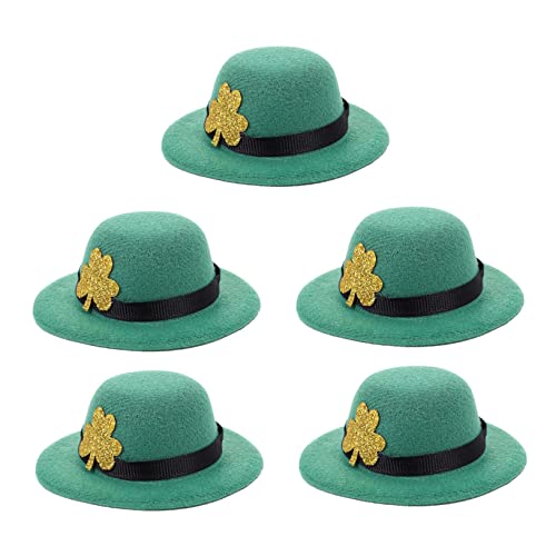 LABRIMP 5 Stück Teiliges Patricks Day Weinflaschen Deko Hüte aus Hochwertigem Grün Sanftes Material Festliche Tischdekoration für Party und Zuhause LABRIMP 5 Stück Teiliges Patricks Day Weinflaschen Deko Hüte aus Hochwertigem Grün Sanftes Material Festliche Tischdekoration für Party und Zuhause von LABRIMP