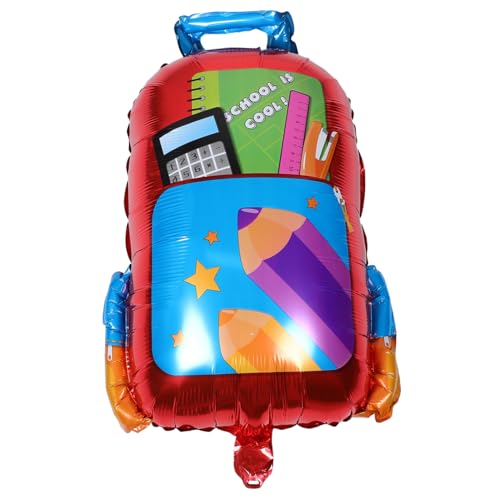 LABRIMP 5 Stück Teiliges Schulanfang Ballons aus Robustem Aluminiumfolie Wiederverwendbare Schulranzen Form für Kindergarten Dekoration Praktische Umweltfreundliche Luftballons zur LABRIMP 5 Stück Teiliges Schulanfang Ballons aus Robustem Aluminiumfolie Wiederverwendbare Schulranzen Form für Kindergarten Dekoration Praktische Umweltfreundliche Luftballons zur von LABRIMP