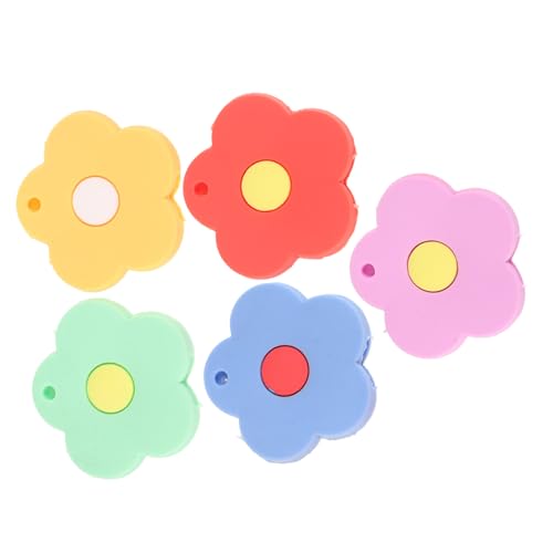 LABRIMP 5 Stück Teiliges Silikon Schlüsselkappen Set Blumenform Schlüsselabdeckungen Grün Orange Blau und Gelb Niedliche Schutzkappen für Hausschlüssel für Frauen und Mädchen LABRIMP 5 Stück Teiliges Silikon Schlüsselkappen Set Blumenform Schlüsselabdeckungen Grün Orange Blau und Gelb Niedliche Schutzkappen für Hausschlüssel für Frauen und Mädchen von LABRIMP