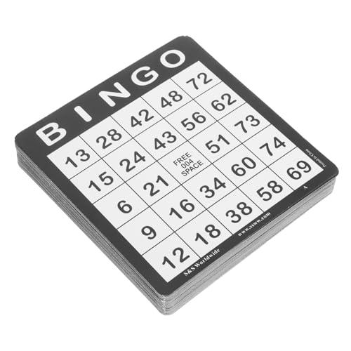 LABRIMP 50 Stück Teiliges Bingo Spielkarten aus Papier Vielseitig Einsetzbar für Familien und Erwachsene Interaktives Partyspiel für Karneval Geburtstage und Gesellige Runden Fördert LABRIMP 50 Stück Teiliges Bingo Spielkarten aus Papier Vielseitig Einsetzbar für Familien und Erwachsene Interaktives Partyspiel für Karneval Geburtstage und Gesellige Runden Fördert von LABRIMP