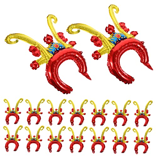 LABRIMP 50pcs Ballon Stirnbänder Party Aufblasbare Haarbänder Luftballons Party Aufblasbare Luftballons von LABRIMP
