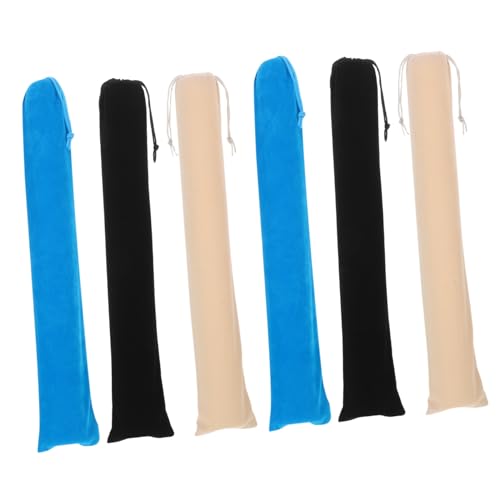 LABRIMP 6 Stück Große Samtbeutel für Fächer mit Kordelzug Weiche Schutzhülle für Faltfächer Stilvolle Aufbewahrungstaschen in Schwarz Beige und Blau für Festivals Hochzeiten und LABRIMP 6 Stück Große Samtbeutel für Fächer mit Kordelzug Weiche Schutzhülle für Faltfächer Stilvolle Aufbewahrungstaschen in Schwarz Beige und Blau für Festivals Hochzeiten und von LABRIMP