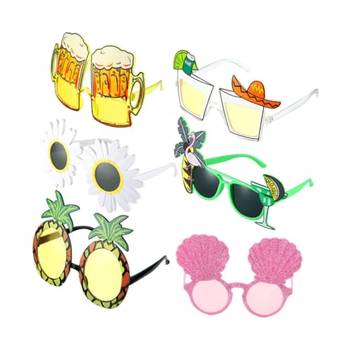 LABRIMP 6 Stück Hawaii Themen Sonnenbrillen Lustige Brillen als Party Dekoration und Foto Requisiten für Strandfeiern Festivals und Geburtstagsfeiern LABRIMP 6 Stück Hawaii Themen Sonnenbrillen Lustige Brillen als Party Dekoration und Foto Requisiten für Strandfeiern Festivals und Geburtstagsfeiern von LABRIMP