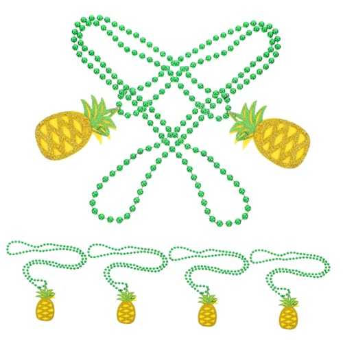 LABRIMP 6 Stück Hawaiianische Party-halskette Halskette Sommerschmuck Ananas-halskette Klassenzimmerpreis Babyparty -party -gefälligkeiten Halskette Mit Ananas-anhänger Plastik von LABRIMP