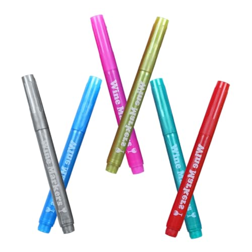 LABRIMP 6 Stück Teiliges Kunststoff Marker für Holz Stoff und Abwaschbare Farbmarker für Erwachsene Malen und Schreiben Farben Rot Blau Grün Gold Silber LABRIMP 6 Stück Teiliges Kunststoff Marker für Holz Stoff und Abwaschbare Farbmarker für Erwachsene Malen und Schreiben Farben Rot Blau Grün Gold Silber von LABRIMP