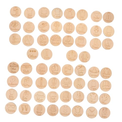 LABRIMP 60 Stück Teiliges Holz Kleiderschrank Etiketten zur Kleideridentifikation Wiederverwendbare Aufbewahrungs Organisationslabels für Schuhschränke und Heimlagerung LABRIMP 60 Stück Teiliges Holz Kleiderschrank Etiketten zur Kleideridentifikation Wiederverwendbare Aufbewahrungs Organisationslabels für Schuhschränke und Heimlagerung von LABRIMP