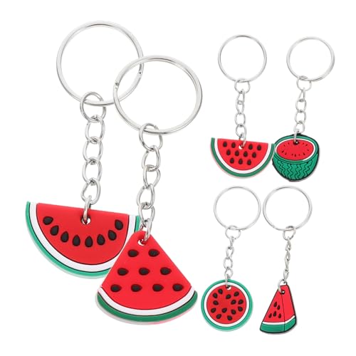 LABRIMP 6st Schlüsselanhänger Wassermelonen-partygeschenk Fruchtanhänger Autoschlüsselhalter Wassermelonen-anhänger Melonen-partydekorationen Requisiten Für Die Obstfotografie Pvc Rot LABRIMP 6st Schlüsselanhänger Wassermelonen-partygeschenk Fruchtanhänger Autoschlüsselhalter Wassermelonen-anhänger Melonen-partydekorationen Requisiten Für Die Obstfotografie Pvc Rot von LABRIMP