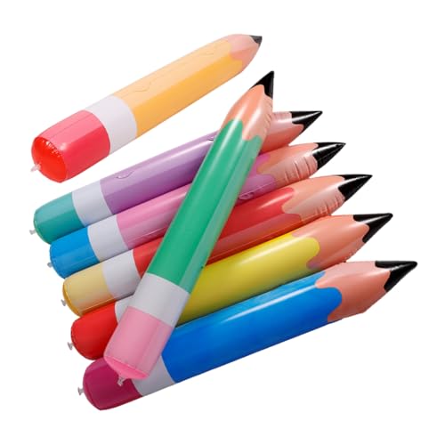 LABRIMP 7 Stück Aufblasbarer PVC Bleistift Teiliges Riesige Dekorative Stifte für Klassenzimmer Dekoration Zurück zur Schule Einfach Aufzuhängen in Verschiedenen Farben Orange Gelb Blau LABRIMP 7 Stück Aufblasbarer PVC Bleistift Teiliges Riesige Dekorative Stifte für Klassenzimmer Dekoration Zurück zur Schule Einfach Aufzuhängen in Verschiedenen Farben Orange Gelb Blau von LABRIMP