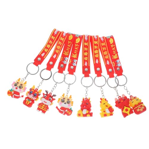LABRIMP 8 Stück Teiliges Chinesische Drachen Schlüsselanhänger aus Silikon Glatte Oberfläche Dekorative Bag Hanging Pendants Einzigartige Anhänger für Schlüssel und Rucksack Geschenkidee LABRIMP 8 Stück Teiliges Chinesische Drachen Schlüsselanhänger aus Silikon Glatte Oberfläche Dekorative Bag Hanging Pendants Einzigartige Anhänger für Schlüssel und Rucksack Geschenkidee von LABRIMP
