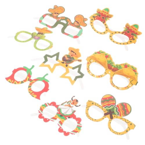 LABRIMP 8 Stück Teiliges Mexikanisches Party Brillen aus Papier Bunte Accessoires für Festival Lustige Kostüm Deko für Mottopartys und Feierlichkeiten LABRIMP 8 Stück Teiliges Mexikanisches Party Brillen aus Papier Bunte Accessoires für Festival Lustige Kostüm Deko für Mottopartys und Feierlichkeiten von LABRIMP