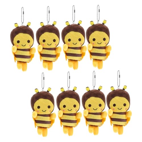 LABRIMP 8 Stück Teiliges Plüsch Bienen Schlüsselanhänger Weiches Kuscheltier Anhänger für Taschen Handys Schlüssel Attraktive Bienenform Niedliches Accessoire Party Dekoration LABRIMP 8 Stück Teiliges Plüsch Bienen Schlüsselanhänger Weiches Kuscheltier Anhänger für Taschen Handys Schlüssel Attraktive Bienenform Niedliches Accessoire Party Dekoration von LABRIMP