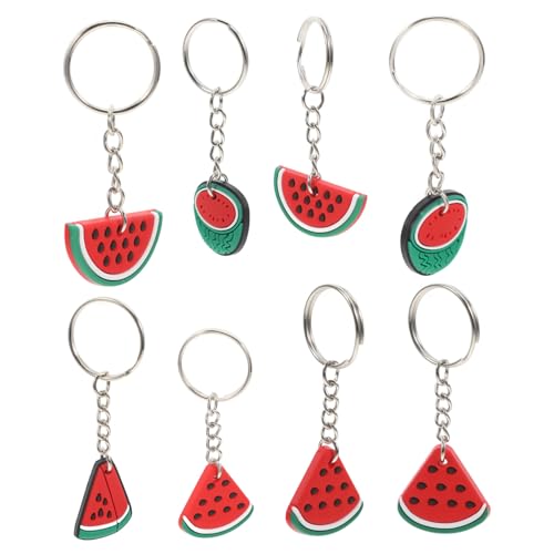 LABRIMP 8 Stück Teiliges Wassermelonen Schlüsselanhänger aus PVC Kreative und Stilvolle Deko Anhänger für Partys Vielseitige Schlüsselanhänger mit Verschiedenen Designs LABRIMP 8 Stück Teiliges Wassermelonen Schlüsselanhänger aus PVC Kreative und Stilvolle Deko Anhänger für Partys Vielseitige Schlüsselanhänger mit Verschiedenen Designs von LABRIMP