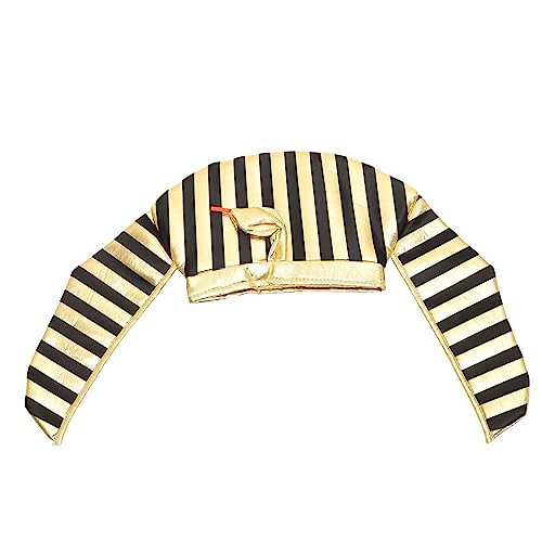 LABRIMP Ägyptischer Pharaoh Hut Halloween Kostüm Kopfschmuck Cosplay Partyhut für Männer und Frauen Leichter Bequemer Kopfschmuck für Maskerade und Themenfeiern von LABRIMP