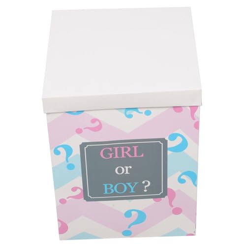 LABRIMP Ballonpapierbox zur Geschlechtsenthüllung für Faltbare Box für Jungen oder Mädchen mit für Luftballons und Lichter Dekoration für Unvergessliche Feiern LABRIMP Ballonpapierbox zur Geschlechtsenthüllung für Faltbare Box für Jungen oder Mädchen mit für Luftballons und Lichter Dekoration für Unvergessliche Feiern von LABRIMP