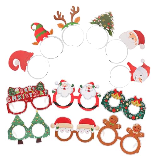 LABRIMP Novelties Es Rave Es 1 Set Weihnachtsbrillengestelle Requisiten Für Weihnachtsstirnband von LABRIMP