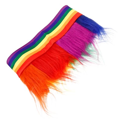 LABRIMP Buntes Pride Parade Haarband mit Integrierter Perücke Rutschfester Partyhut für Karneval Cosplay und Fest Unisex Faschingskostüm Zubehör für Erwachsene und Jugendliche LABRIMP Buntes Pride Parade Haarband mit Integrierter Perücke Rutschfester Partyhut für Karneval Cosplay und Fest Unisex Faschingskostüm Zubehör für Erwachsene und Jugendliche von LABRIMP