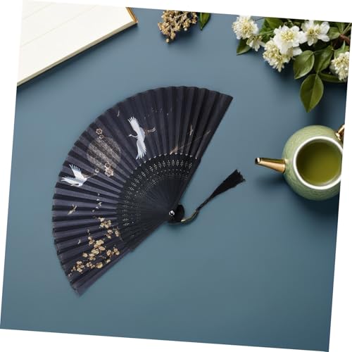 LABRIMP Chinesischer Vintage Handfächer Eleganter Stofffächer mit Traditionellem Muster für Bühne Tanz Dekoration und Geschenk LABRIMP Chinesischer Vintage Handfächer Eleganter Stofffächer mit Traditionellem Muster für Bühne Tanz Dekoration und Geschenk von LABRIMP