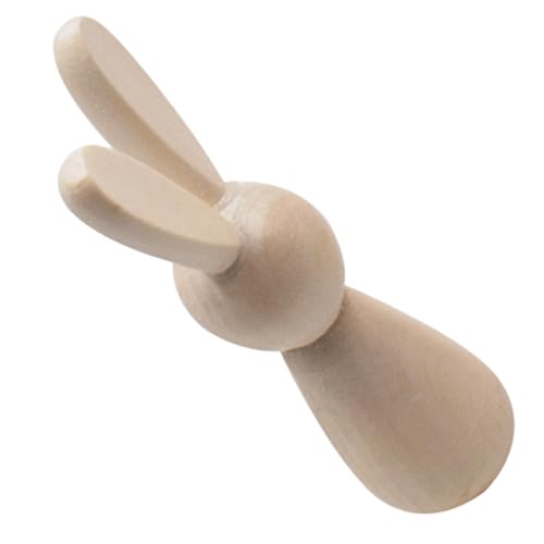 LABRIMP Diy Unvollendete Holzhasenfigur Kreative Graffiti Mini Holzkaninchen zum Bemalen für Bastelprojekte Deko und für Kreative Gestaltung LABRIMP Diy Unvollendete Holzhasenfigur Kreative Graffiti Mini Holzkaninchen zum Bemalen für Bastelprojekte Deko und für Kreative Gestaltung von LABRIMP