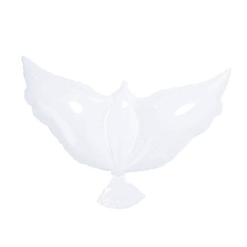 LABRIMP Dove Ballon für Feiern Weißer Friedensvogel Folienballon für Hochzeiten Trauerfeiern Geburtstagsdekorationen Große Realistische Ballons für Besondere Anlässe von LABRIMP