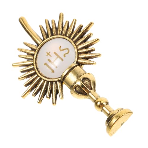 LABRIMP Erstkommunion Anstecknadel Chalice Brosche Kreuz Abzeichen Religiöses Schmuckstück für Jacke Mantel Hemd Feines Handwerk zur Kommunion von LABRIMP