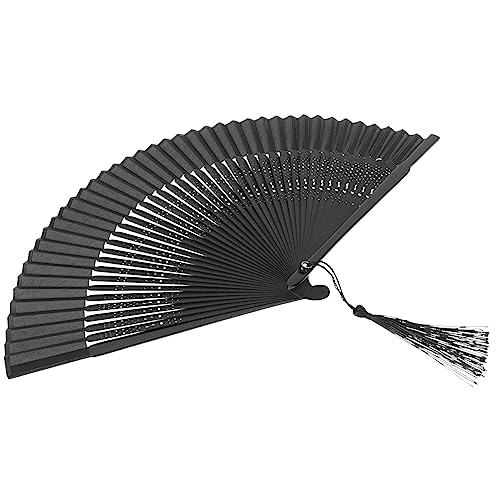 LABRIMP Faltbarer Handfächer mit Quaste Chinesischer Stil Eleganter Tanzfächer für Hochzeiten Partys und Fotografie aus Stabilem und Leicht und Tragbar LABRIMP Faltbarer Handfächer mit Quaste Chinesischer Stil Eleganter Tanzfächer für Hochzeiten Partys und Fotografie aus Stabilem und Leicht und Tragbar von LABRIMP